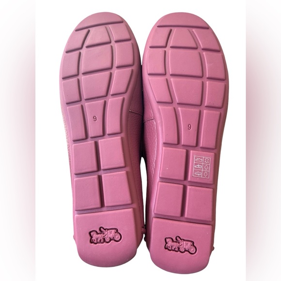 Coach Women’s Mona Leather Driver Size 9 Color Light Raspberry - Picture 6 of 11